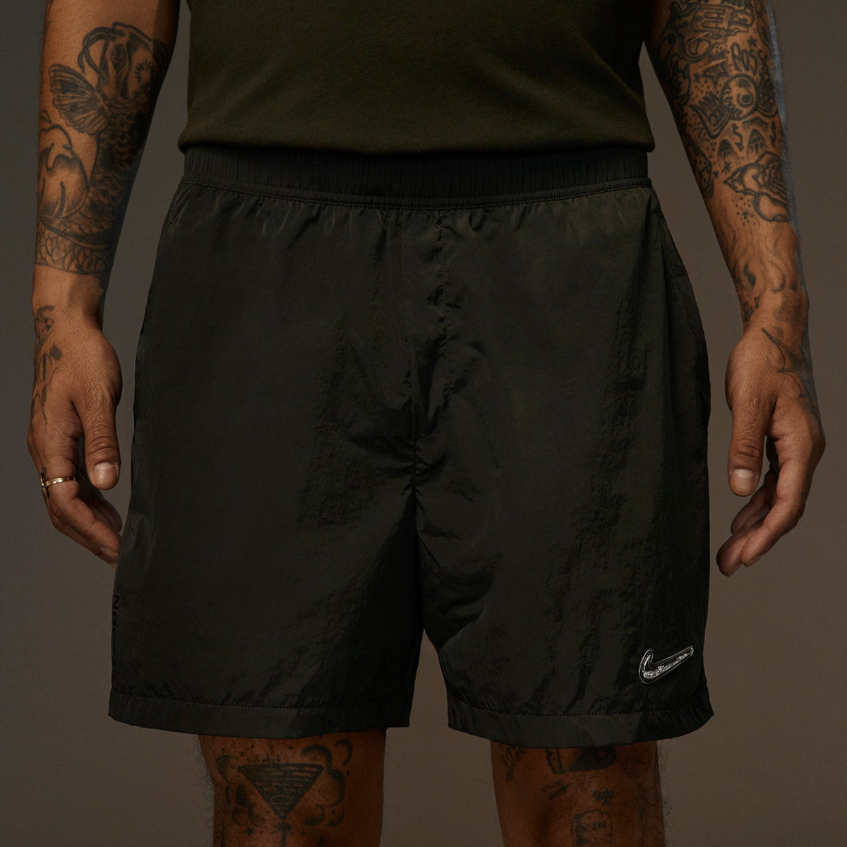 SHORTS WITH SWAROVSKI® CRYSTALS SWOOSH